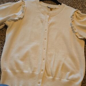 Women's Cream Cardigan Sweater from Downeast.